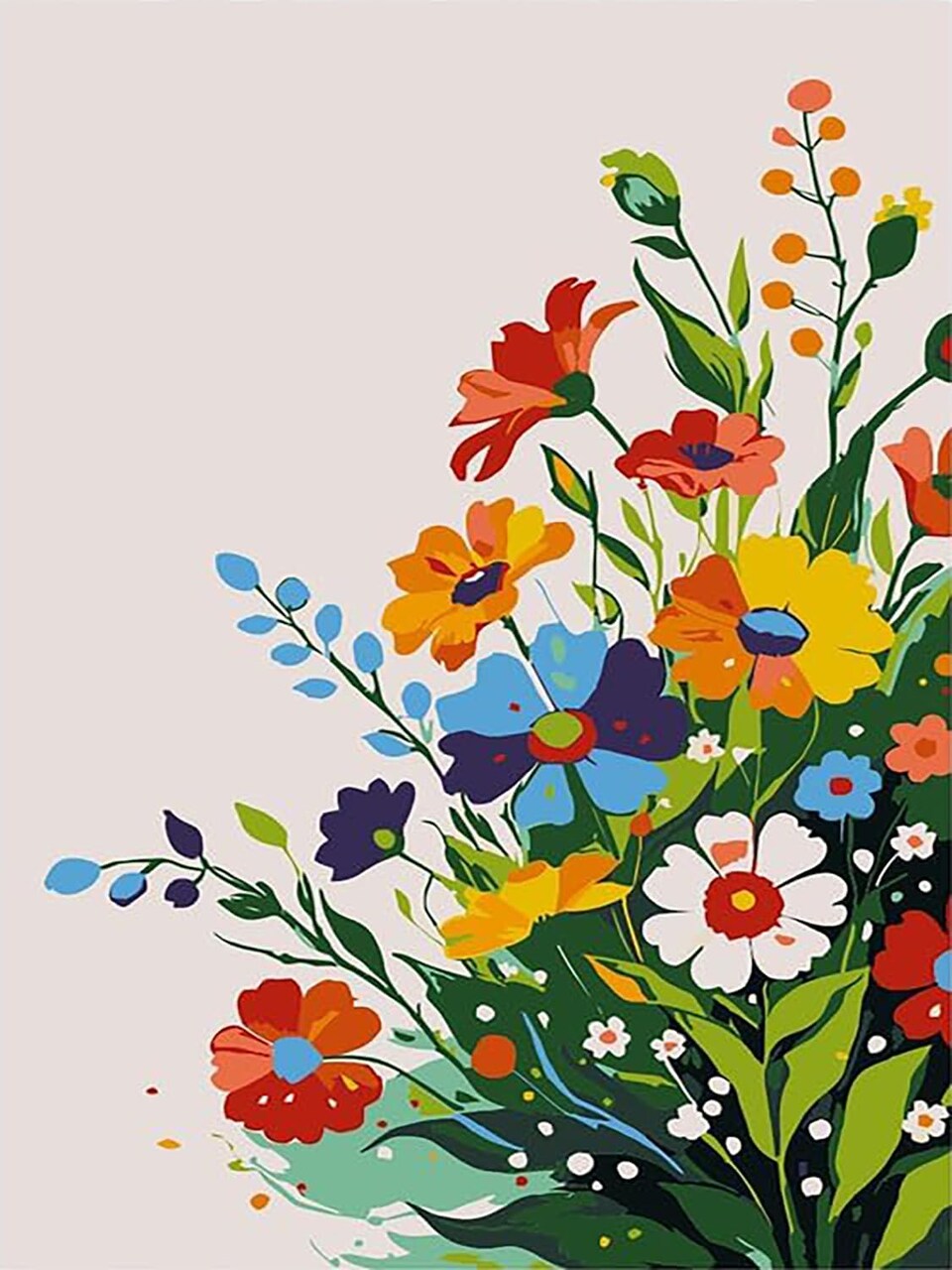 Flower Diamond Art Kits for Adults (DP00785) 11.63 x 7.63 x 0.63 inches